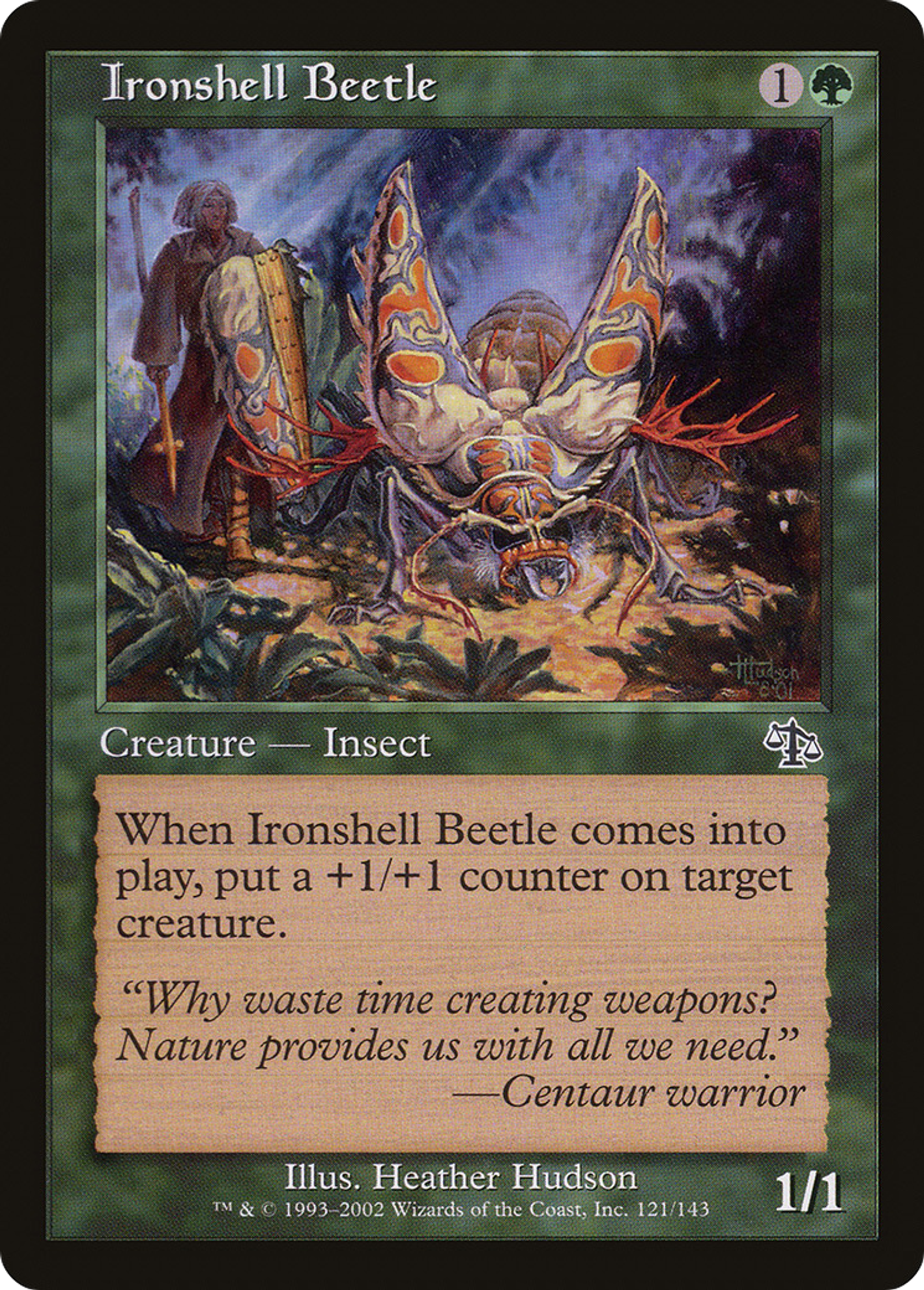 Ironshell Beetle — Judgment — Magic: The Gathering