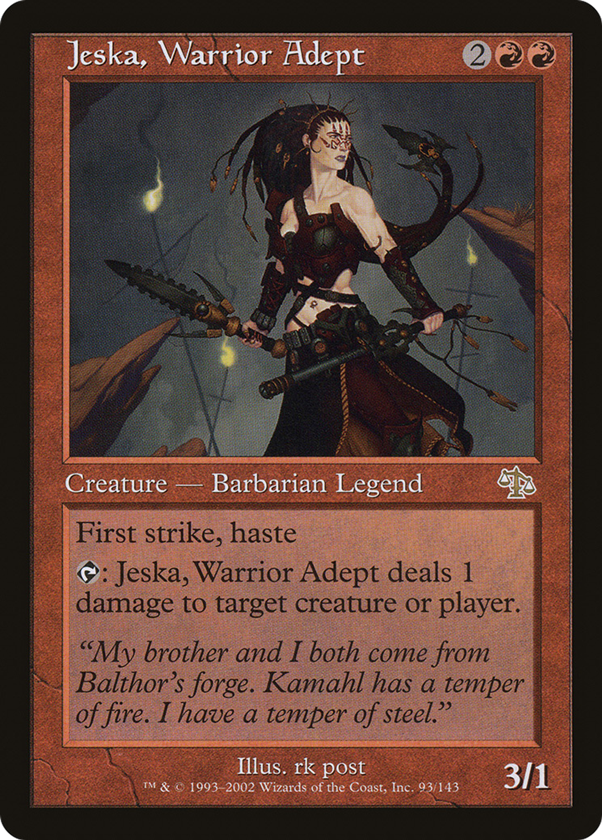Jeska, Warrior Adept — Judgment — Magic: The Gathering