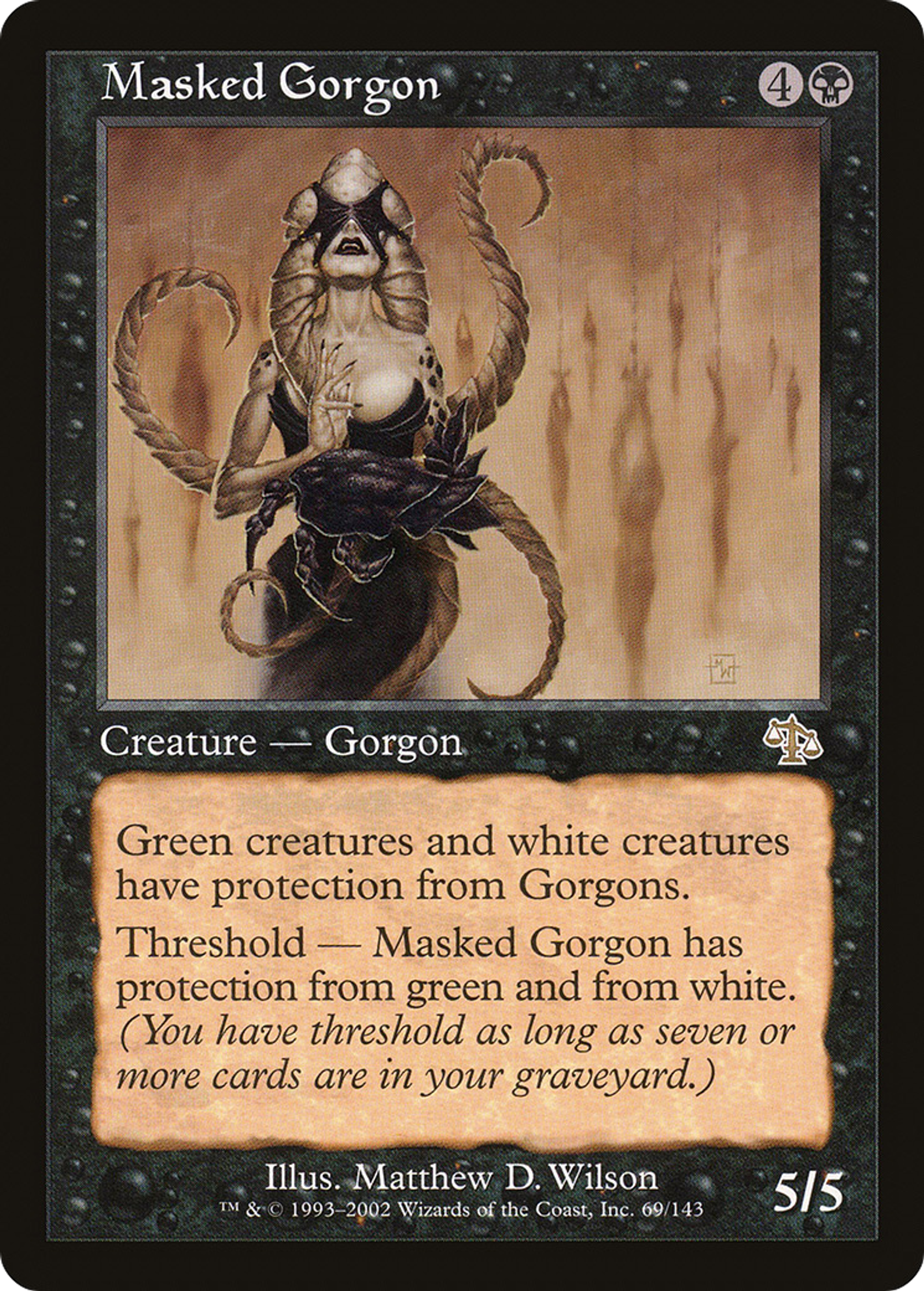 Masked Gorgon — Judgment — Magic: The Gathering