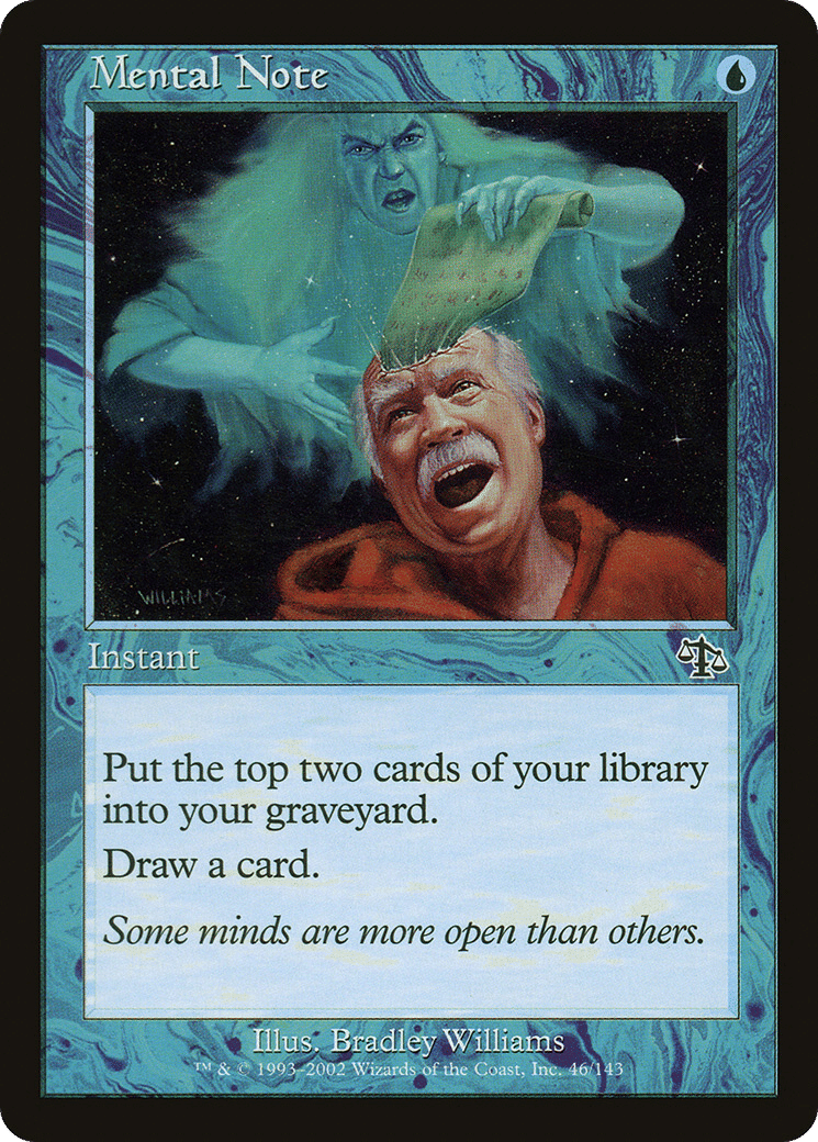 Mental Note — Judgment — Magic: The Gathering