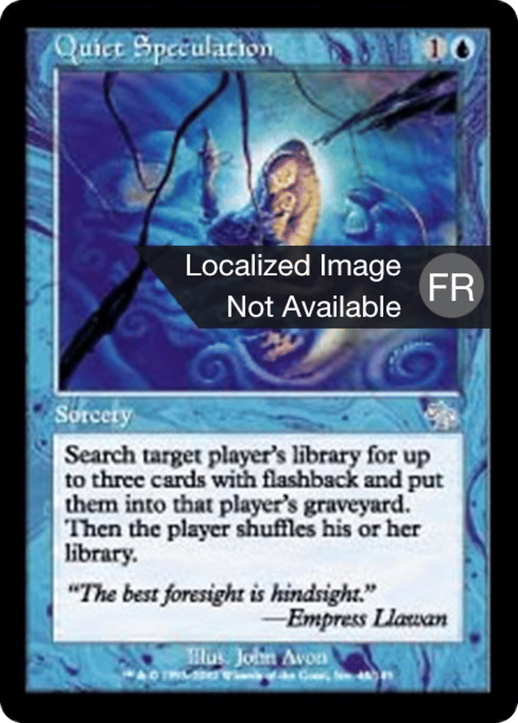 Calme spéculation — Judgment — Magic: The Gathering