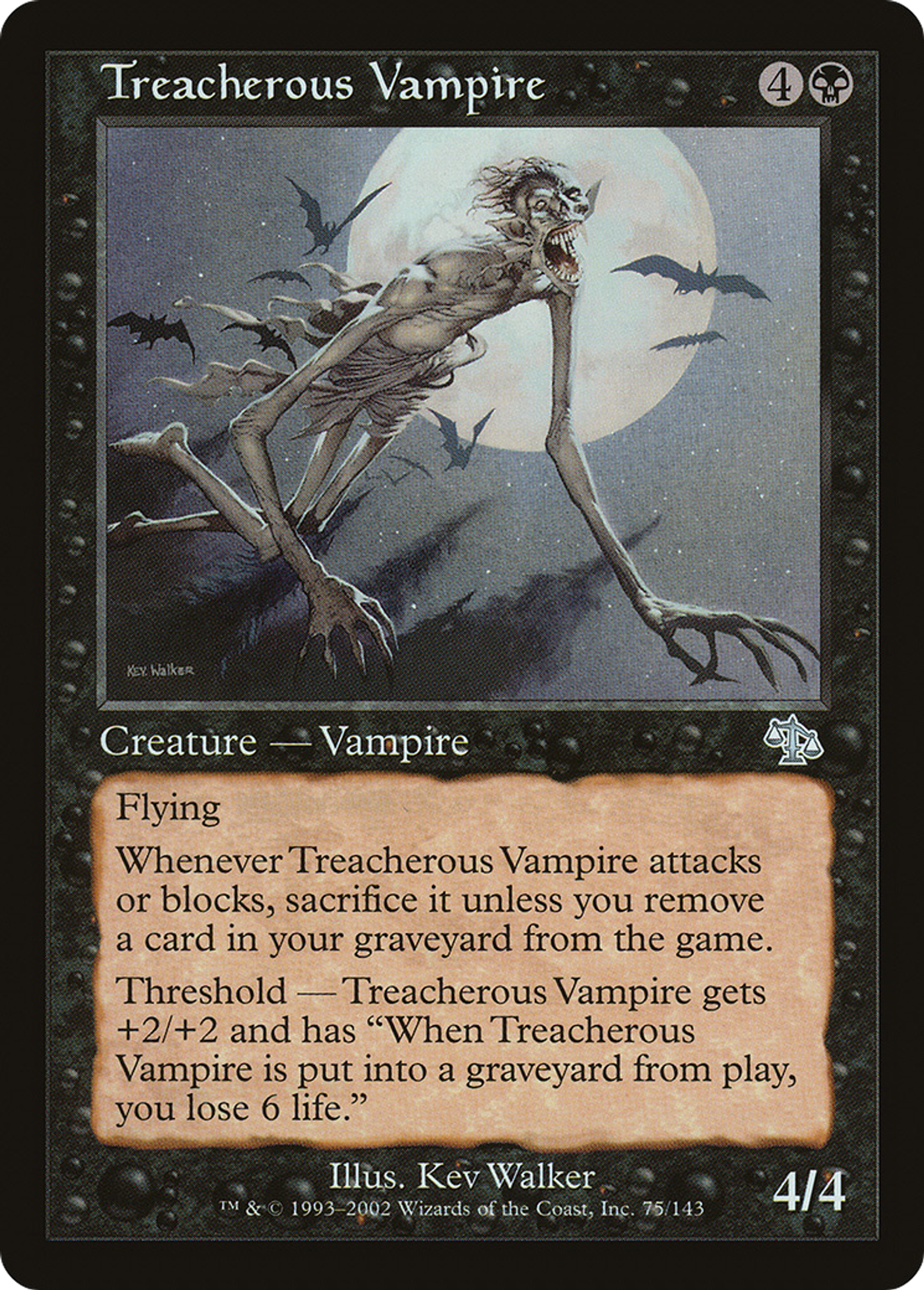 Treacherous Vampire — Judgment — Magic: The Gathering