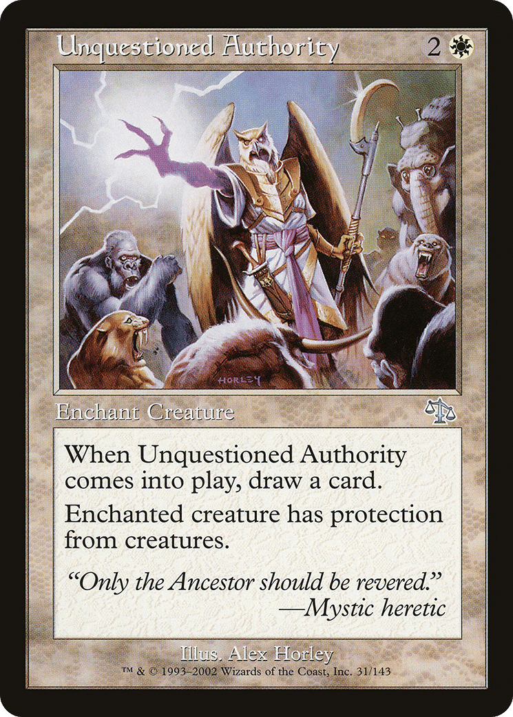 Unquestioned Authority — Judgment — Magic: The Gathering