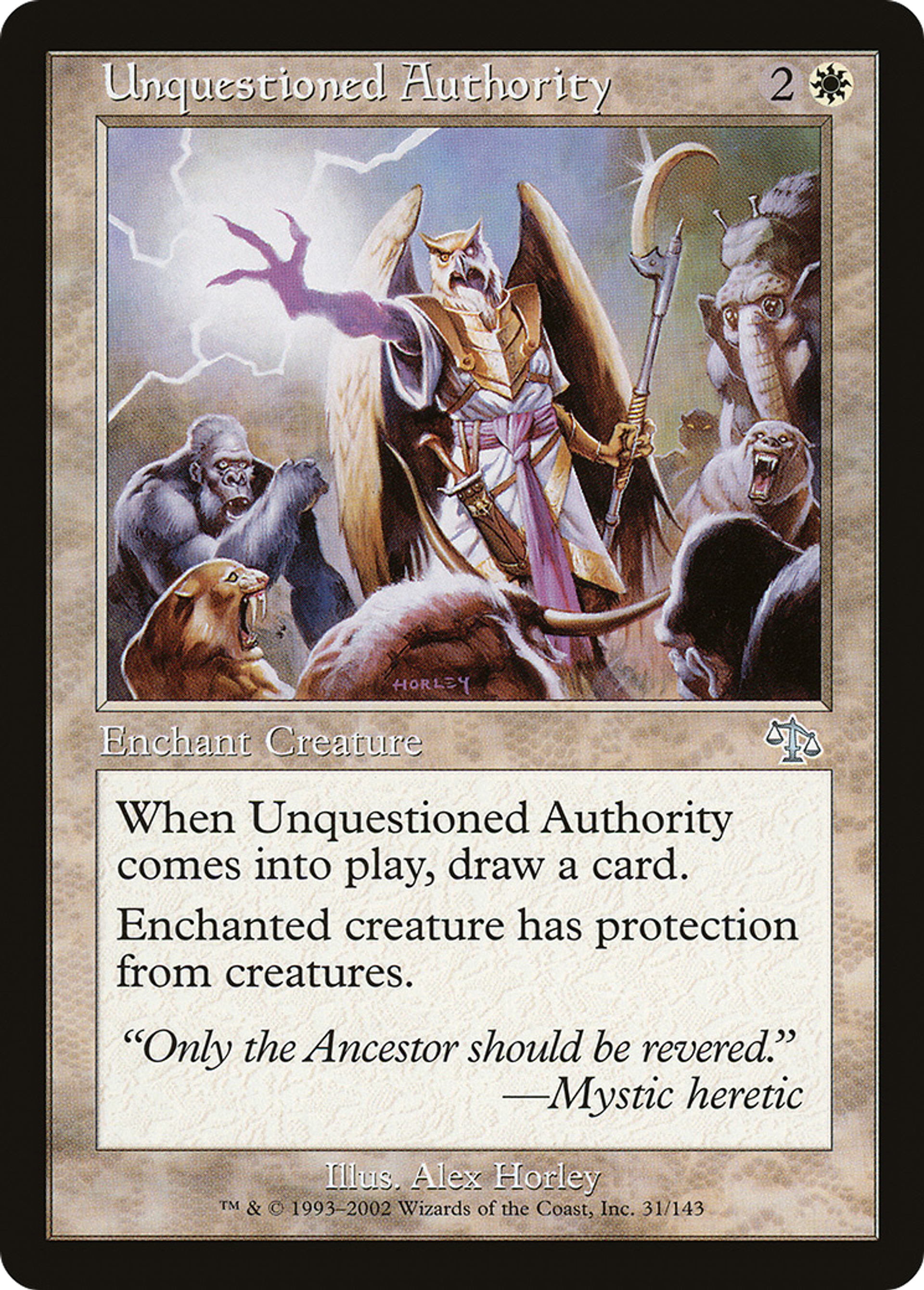 Unquestioned Authority — Judgment — Magic: The Gathering