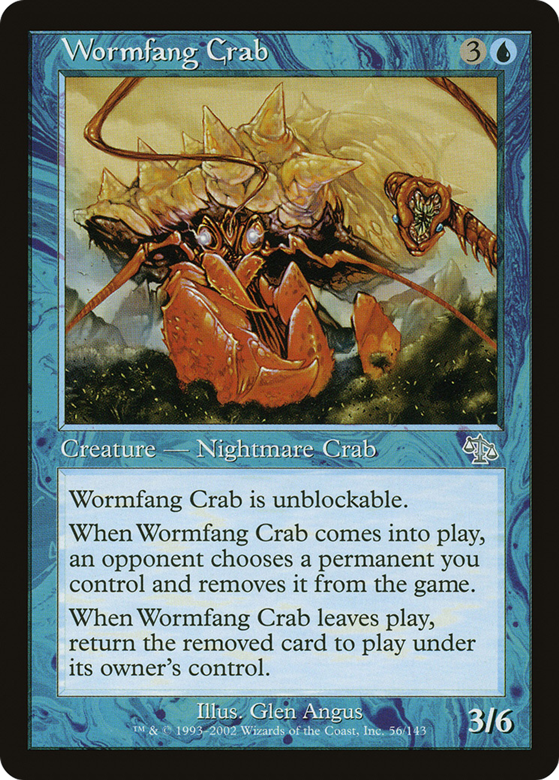 Wormfang Crab — Judgment — Magic: The Gathering