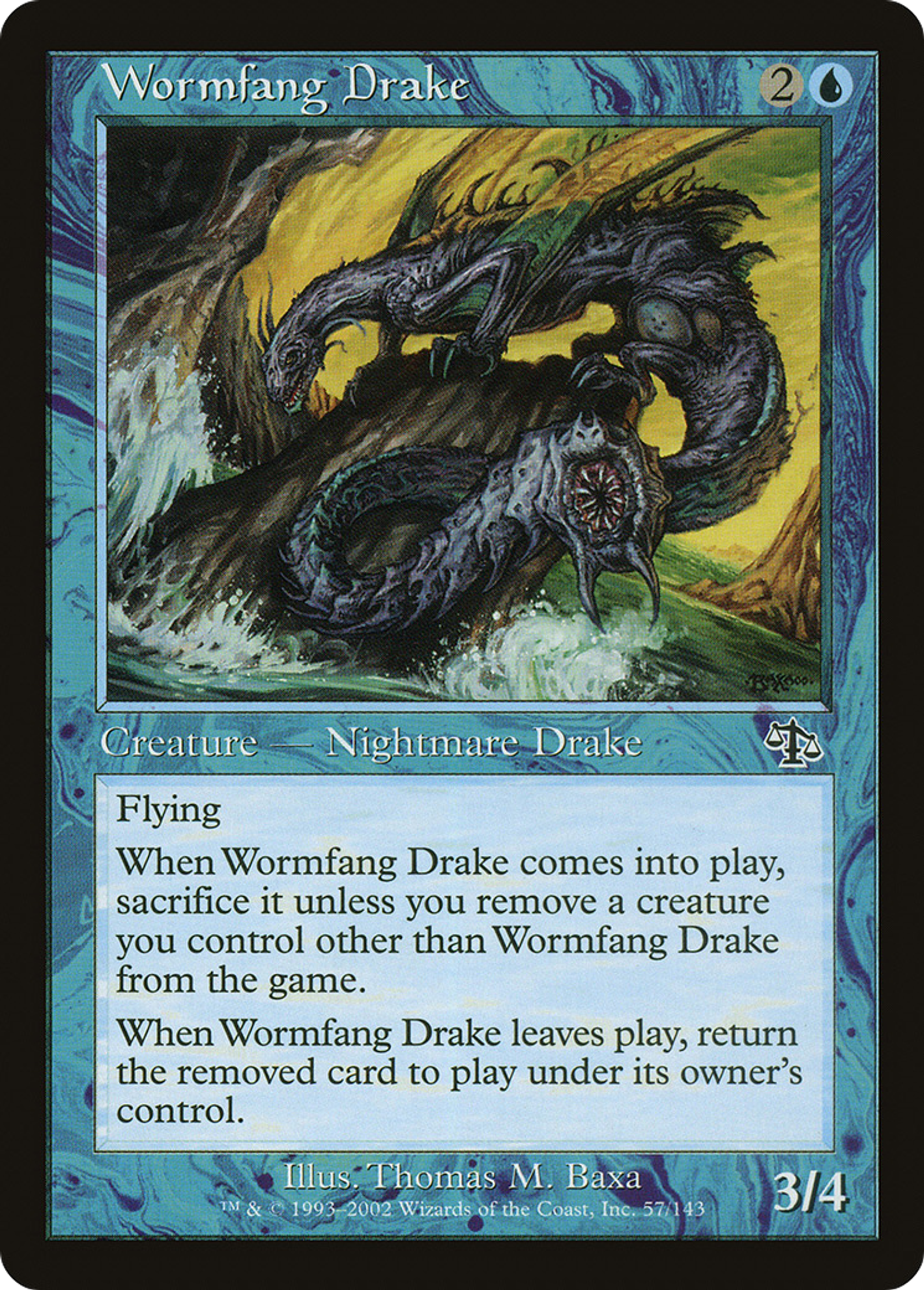 Wormfang Drake — Judgment — Magic: The Gathering