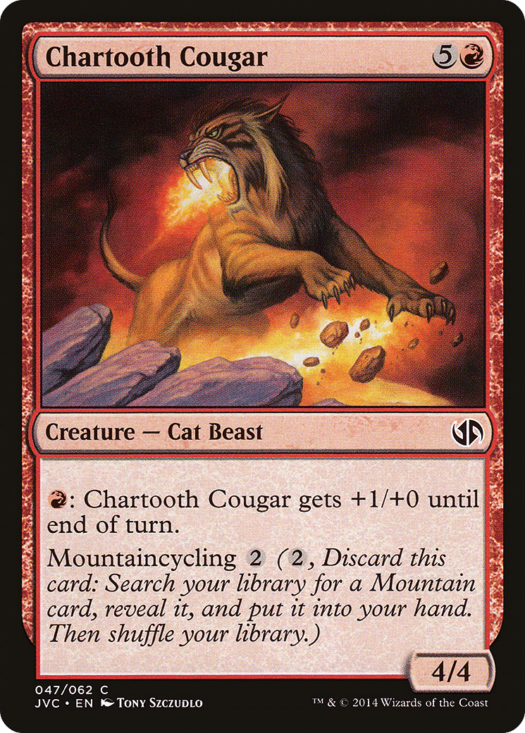 Chartooth Cougar — Duel Decks Anthology: Jace vs. Chandra — Magic: The Gathering