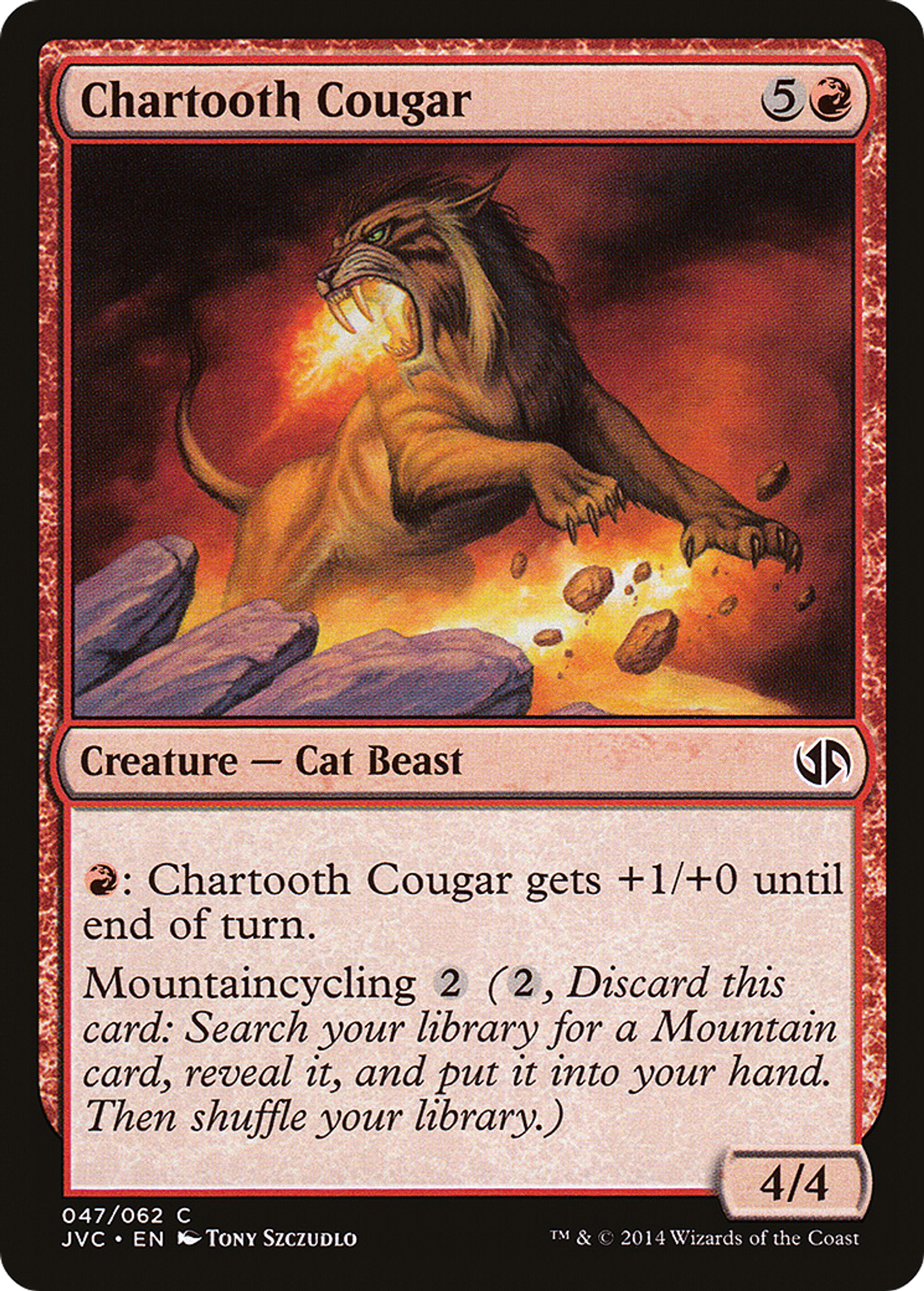 Chartooth Cougar — Duel Decks Anthology: Jace vs. Chandra — Magic: The Gathering