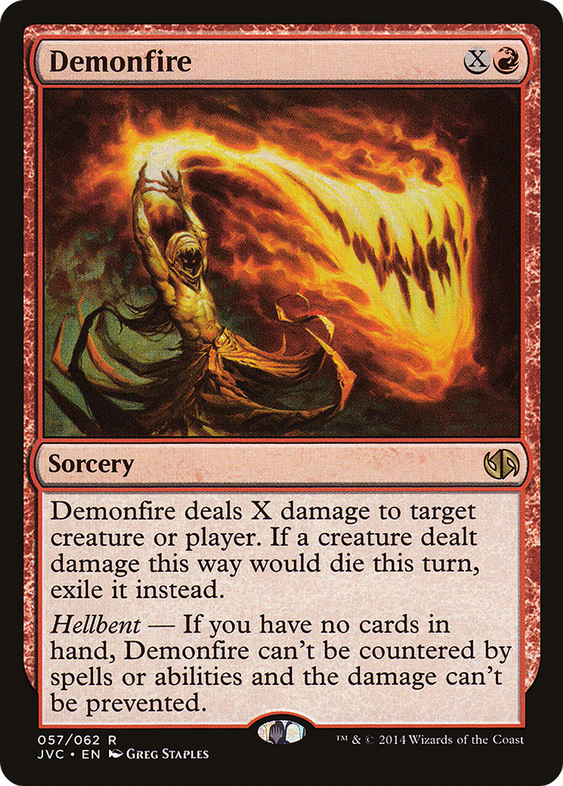 Demonfire — Duel Decks Anthology: Jace vs. Chandra — Magic: The Gathering