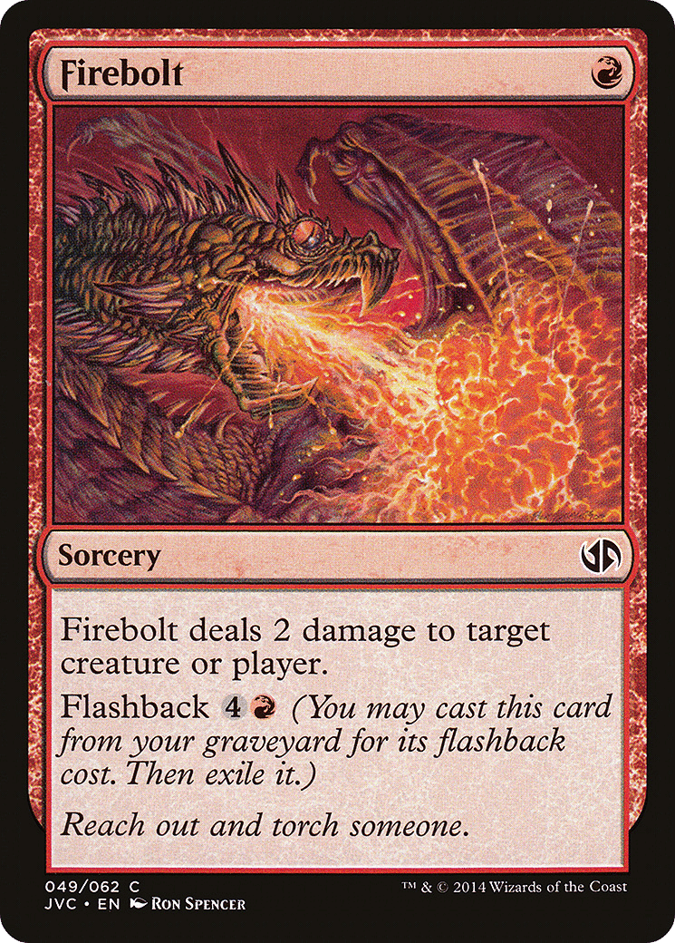 Firebolt — Duel Decks Anthology: Jace vs. Chandra — Magic: The Gathering