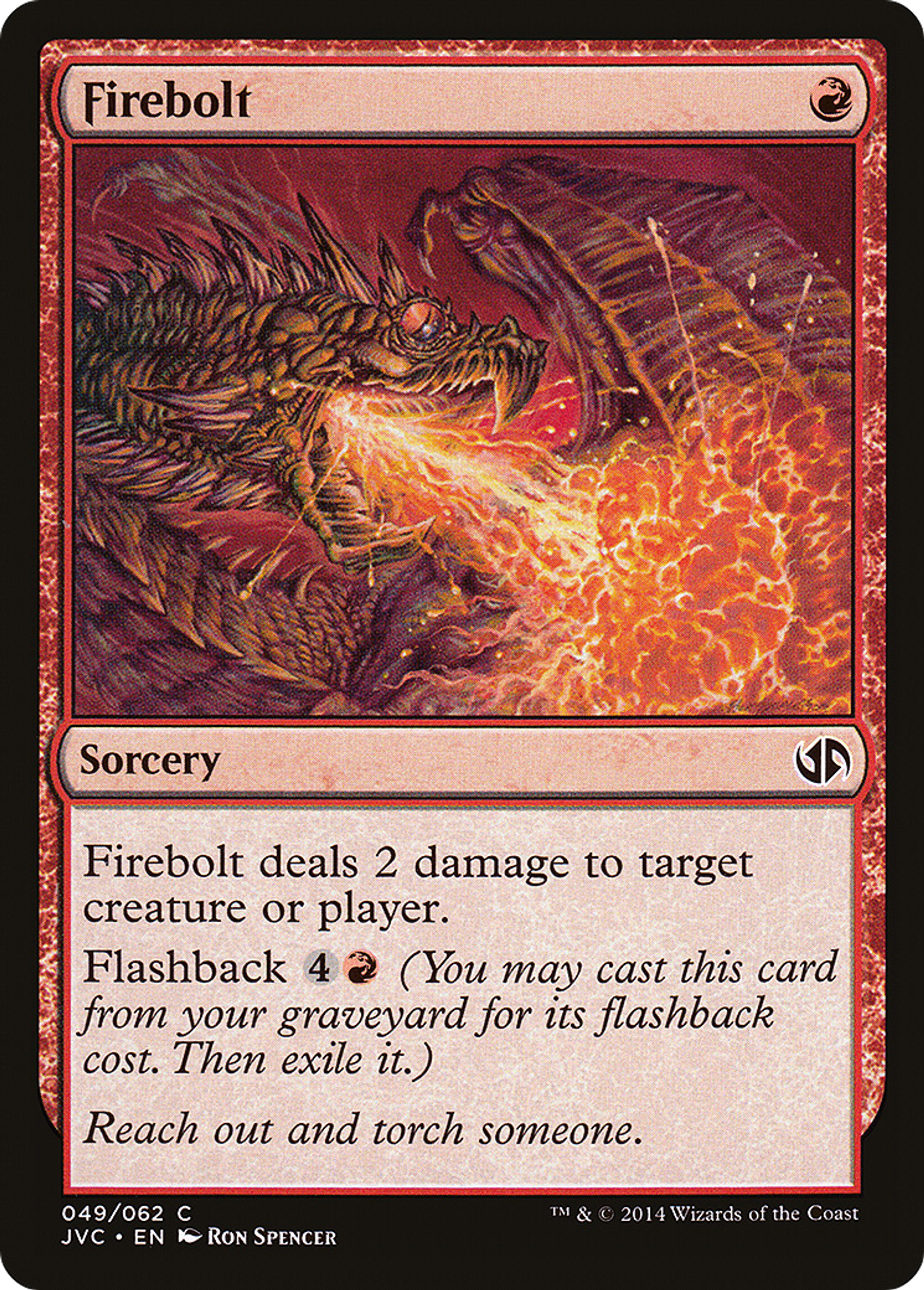 Firebolt — Duel Decks Anthology: Jace vs. Chandra — Magic: The Gathering