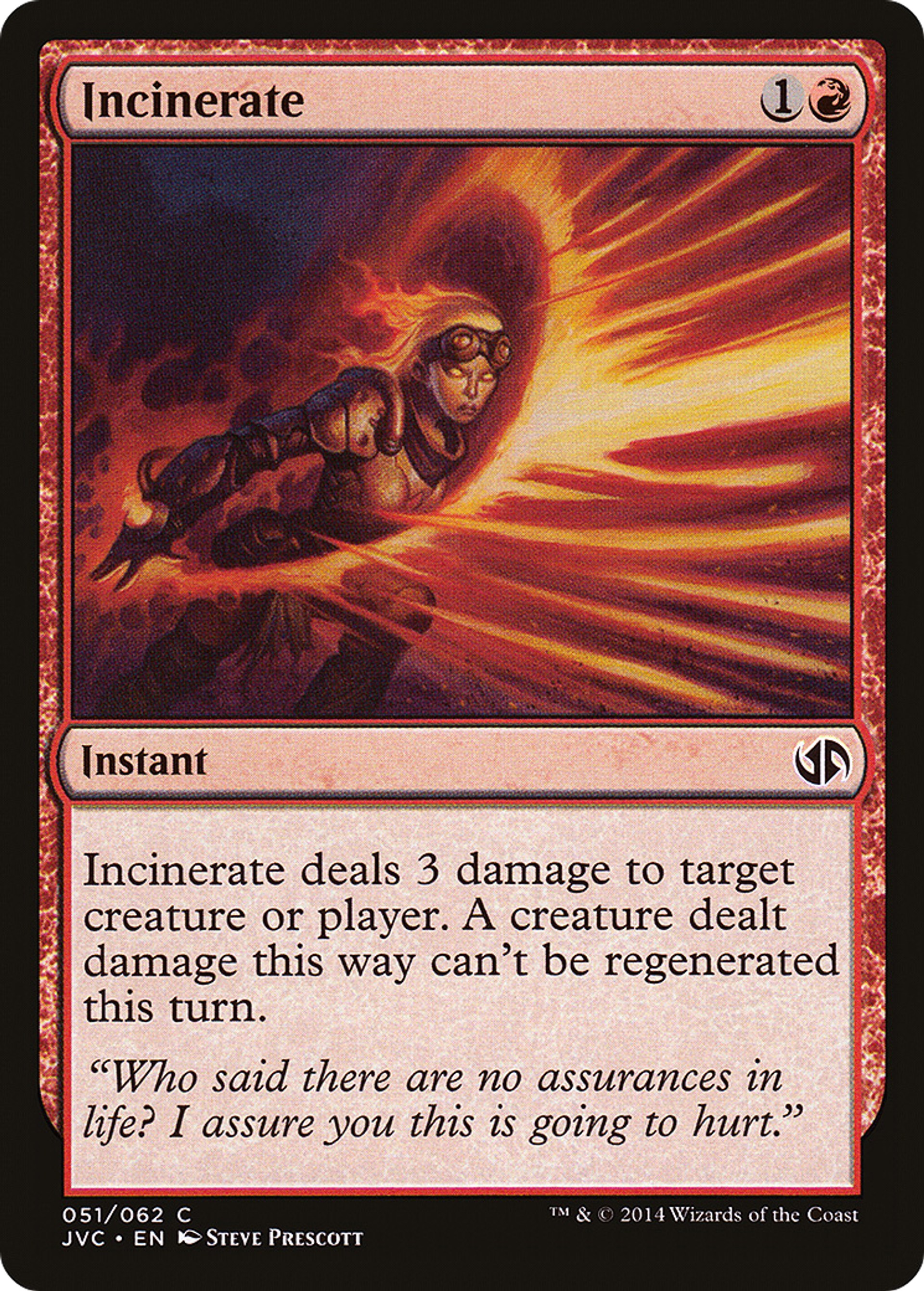 Incinerate — Duel Decks Anthology: Jace vs. Chandra — Magic: The Gathering