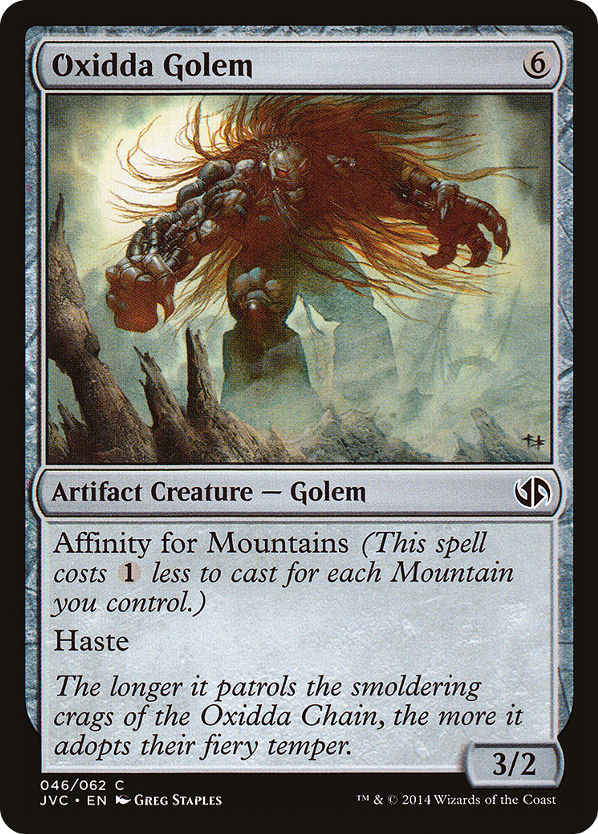 Oxidda Golem — Duel Decks Anthology: Jace vs. Chandra — Magic: The Gathering