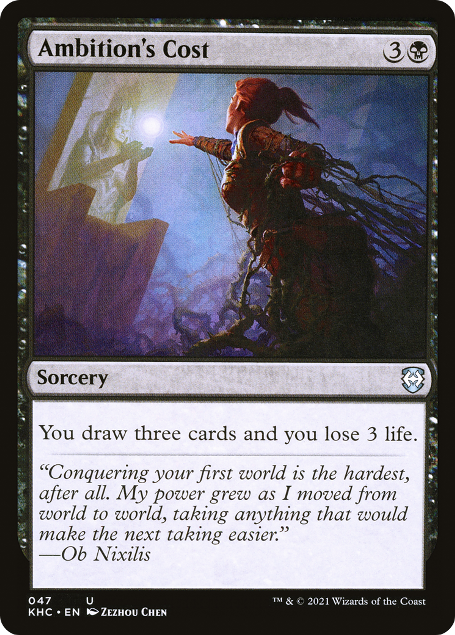 Ambition's Cost — Kaldheim Commander — Magic: The Gathering