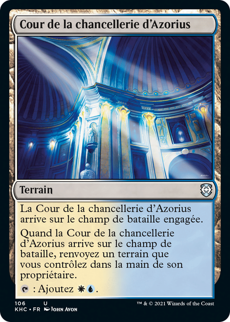Cour de la chancellerie d'Azorius — Kaldheim Commander — Magic: The Gathering