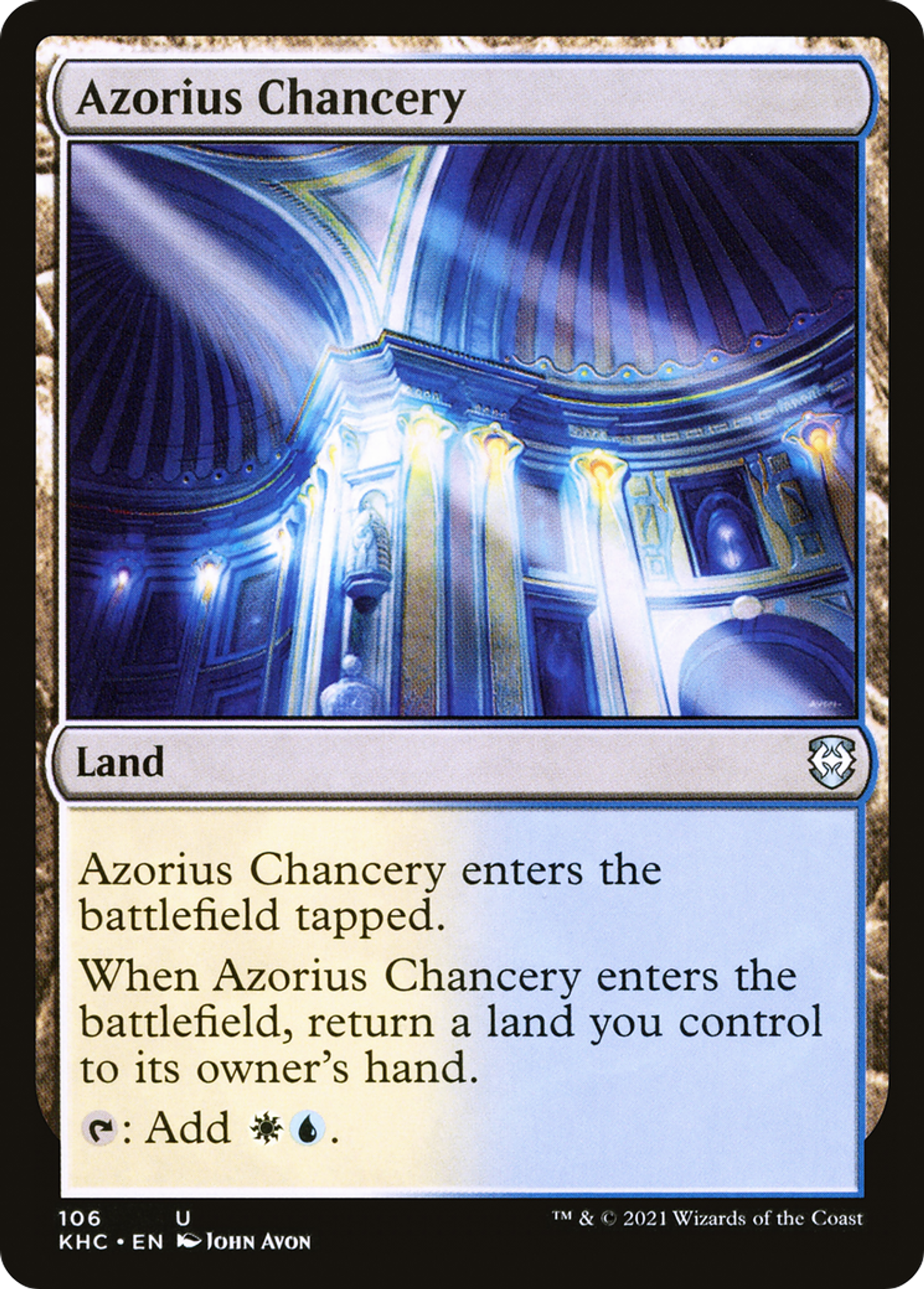 Azorius Chancery — Kaldheim Commander — Magic: The Gathering