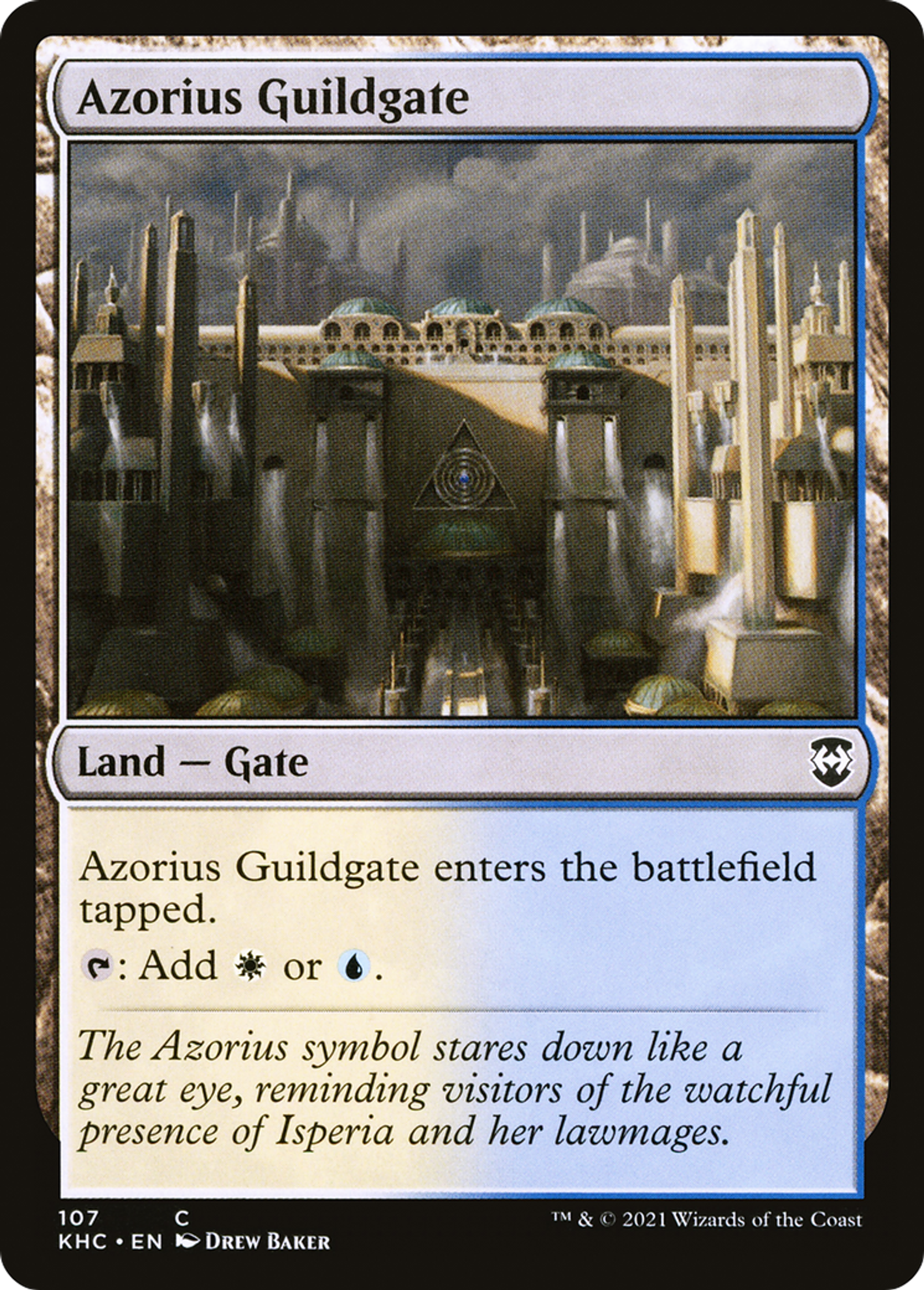 Azorius Guildgate — Kaldheim Commander — Magic: The Gathering