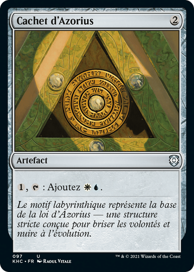 Cachet d'Azorius from Kaldheim Commander - Magic: The Gathering