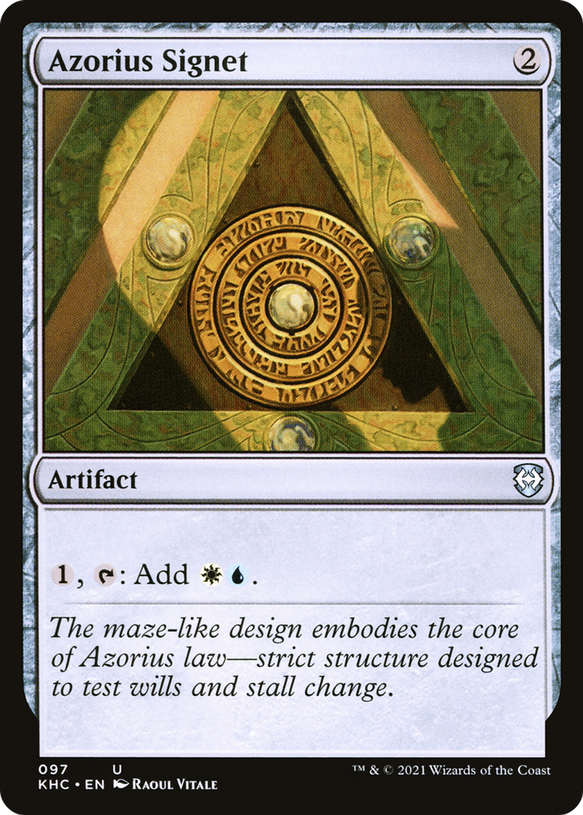 Azorius Signet — Kaldheim Commander — Magic: The Gathering