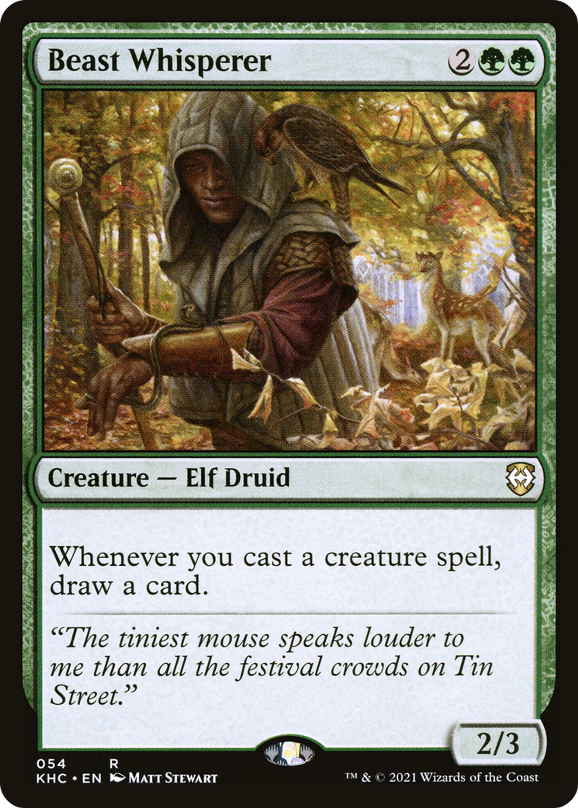 Beast Whisperer — Kaldheim Commander — Magic: The Gathering