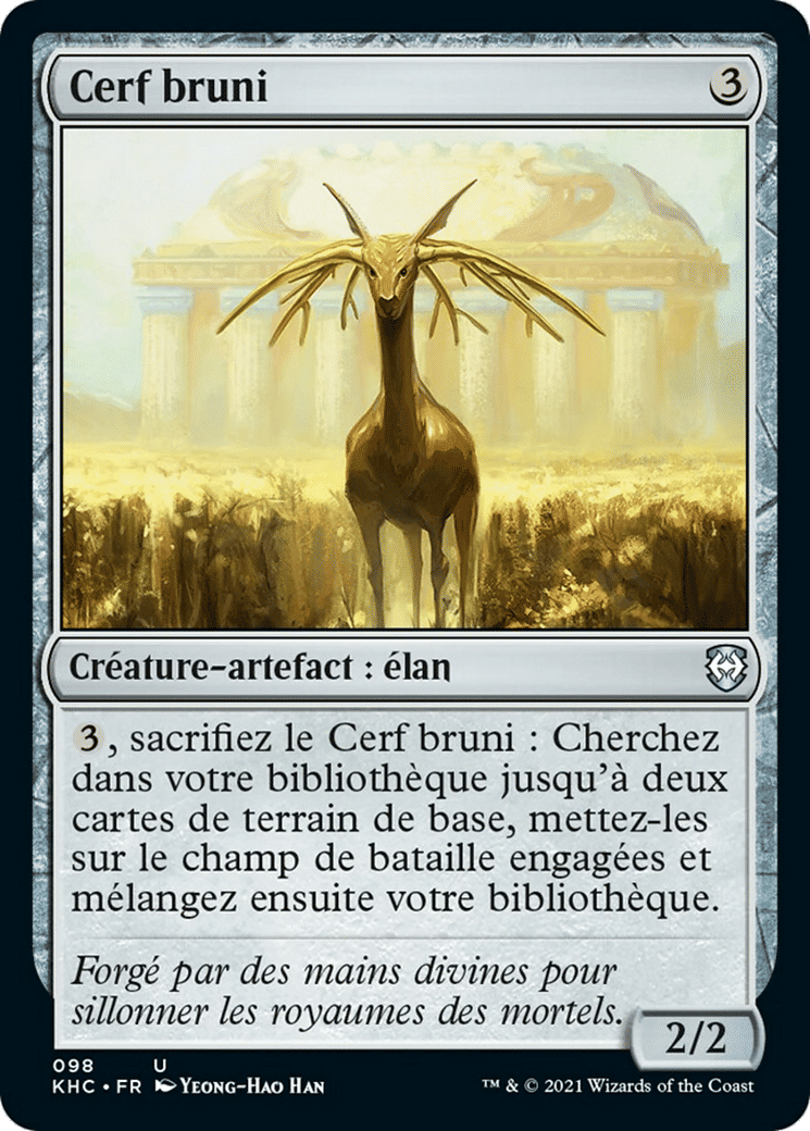 Cerf bruni — Kaldheim Commander — Magic: The Gathering