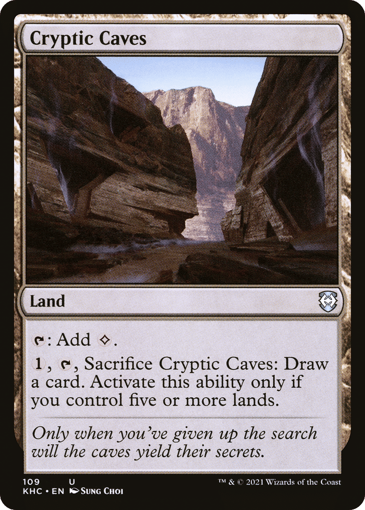Cryptic Caves — Kaldheim Commander — Magic: The Gathering