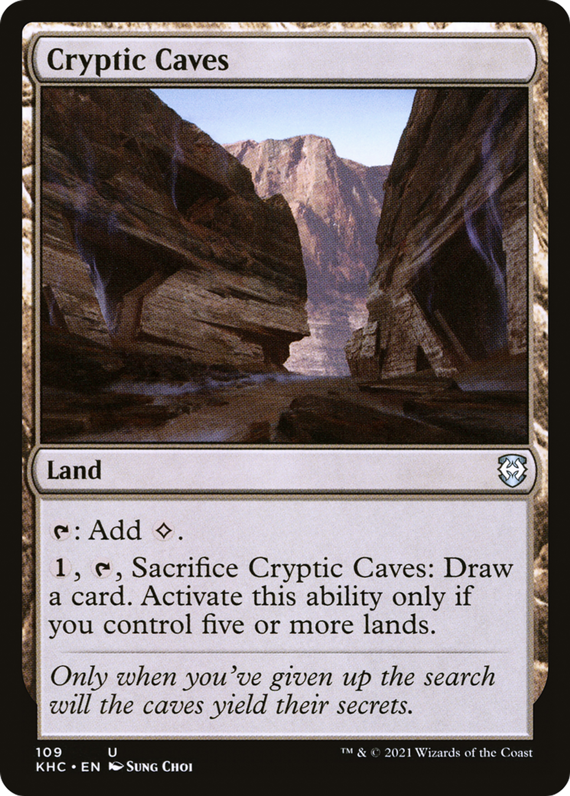 Cryptic Caves — Kaldheim Commander — Magic: The Gathering