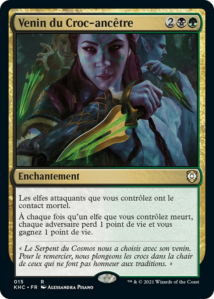 Venin du Croc-ancêtre — Kaldheim Commander — Magic: The Gathering
