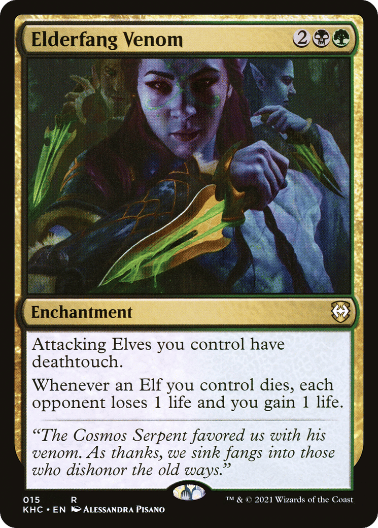 Elderfang Venom — Kaldheim Commander — Magic: The Gathering
