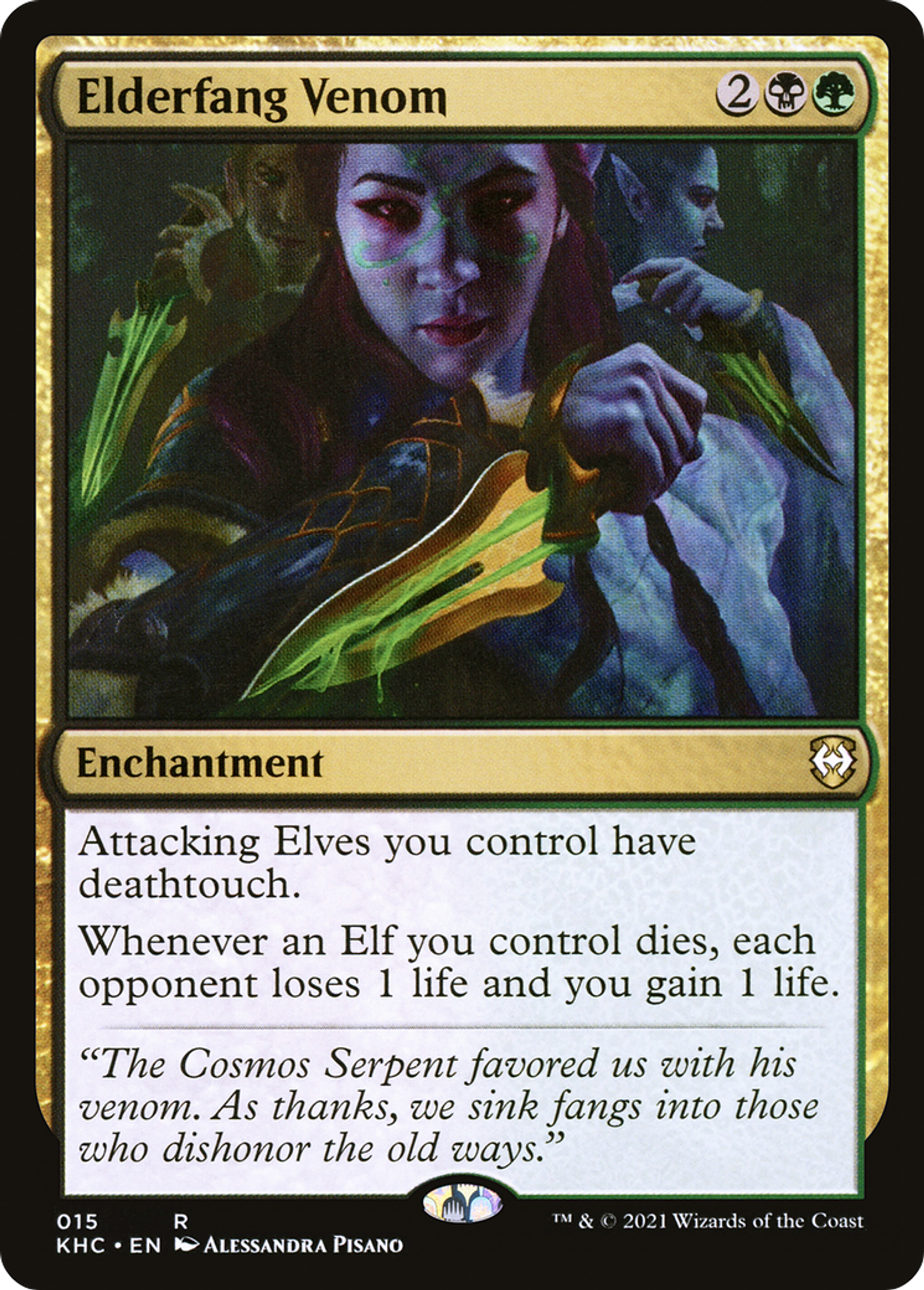 Elderfang Venom — Kaldheim Commander — Magic: The Gathering