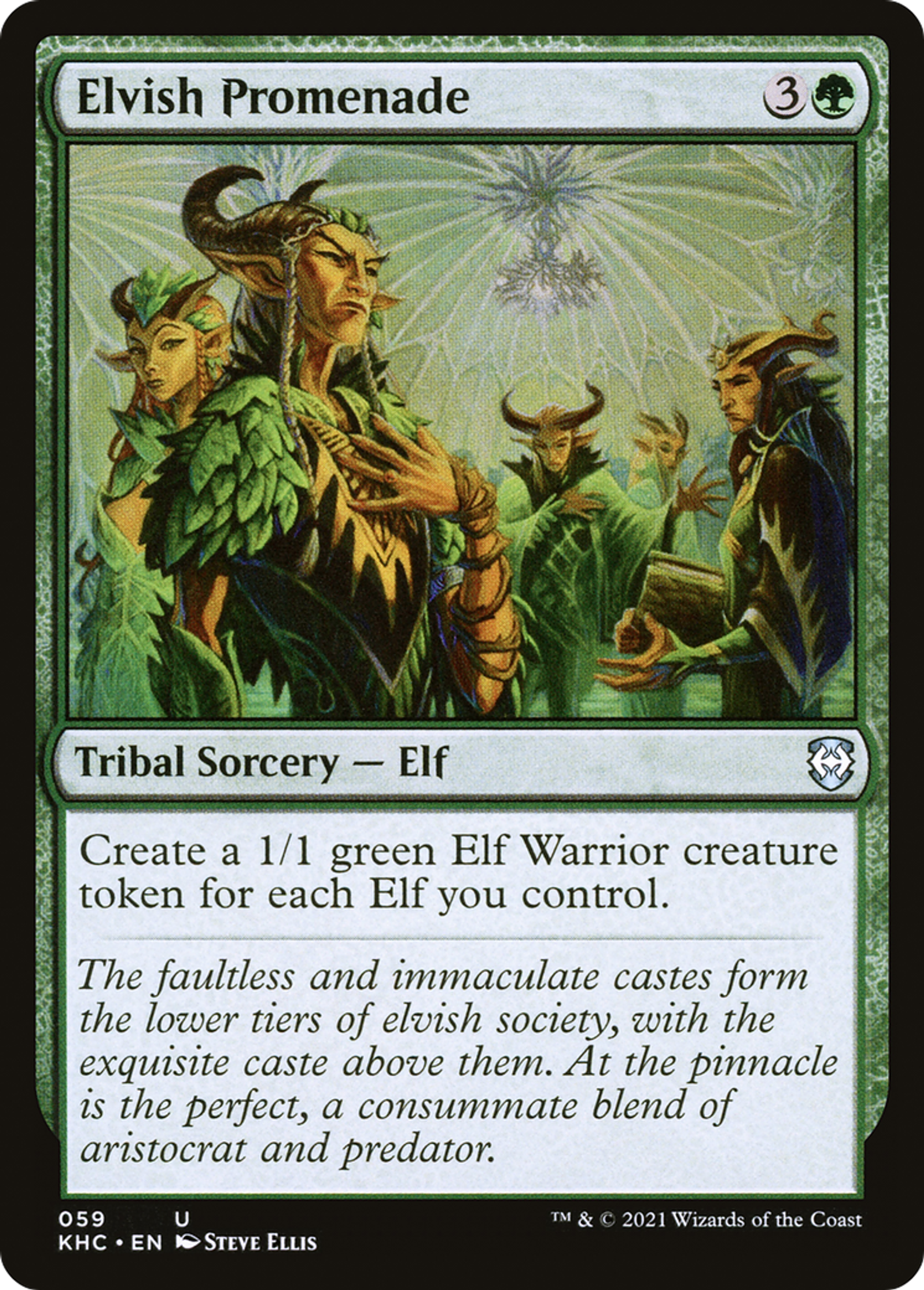 Elvish Promenade — Kaldheim Commander — Magic: The Gathering