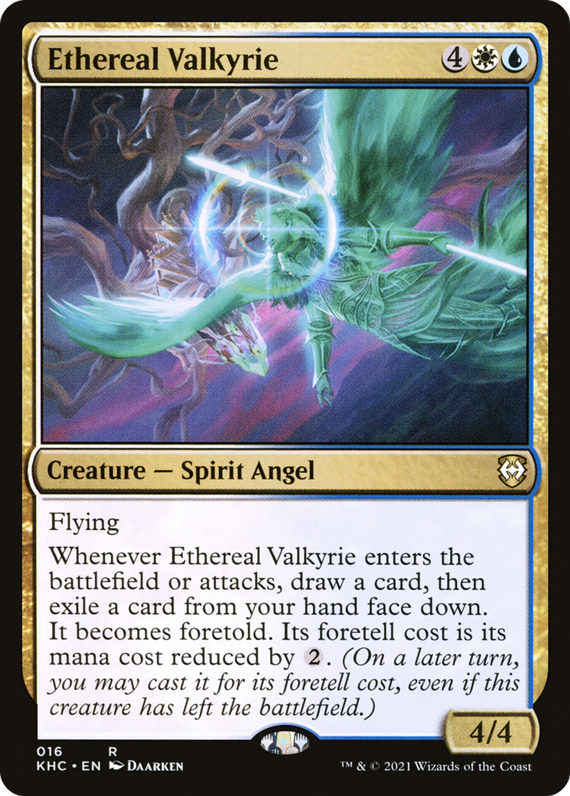 Valkyrie éthérée — Kaldheim Commander — Magic: The Gathering