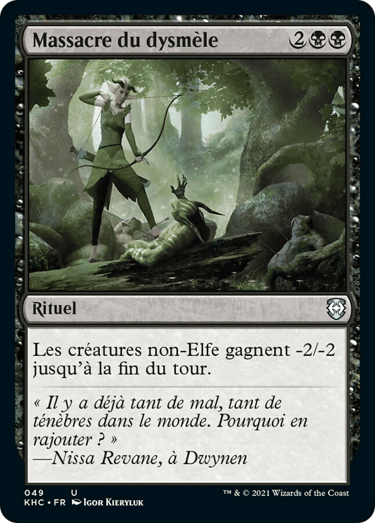 Massacre du dysmèle — Kaldheim Commander — Magic: The Gathering