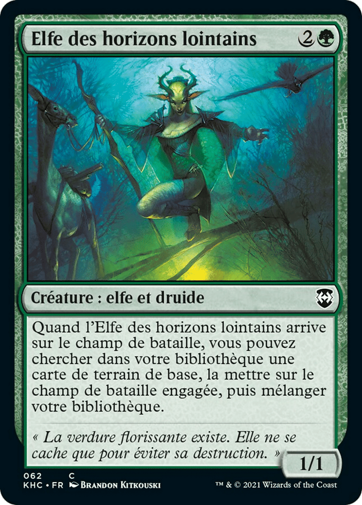 Elfe des horizons lointains — Kaldheim Commander — Magic: The Gathering