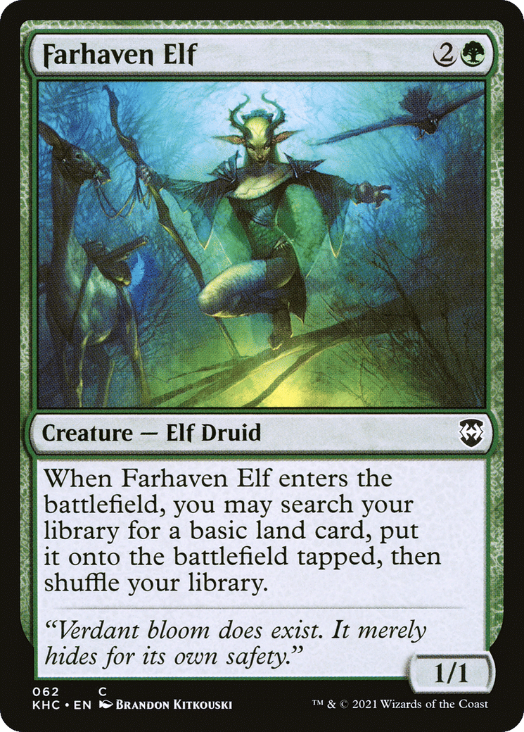 Farhaven Elf — Kaldheim Commander — Magic: The Gathering