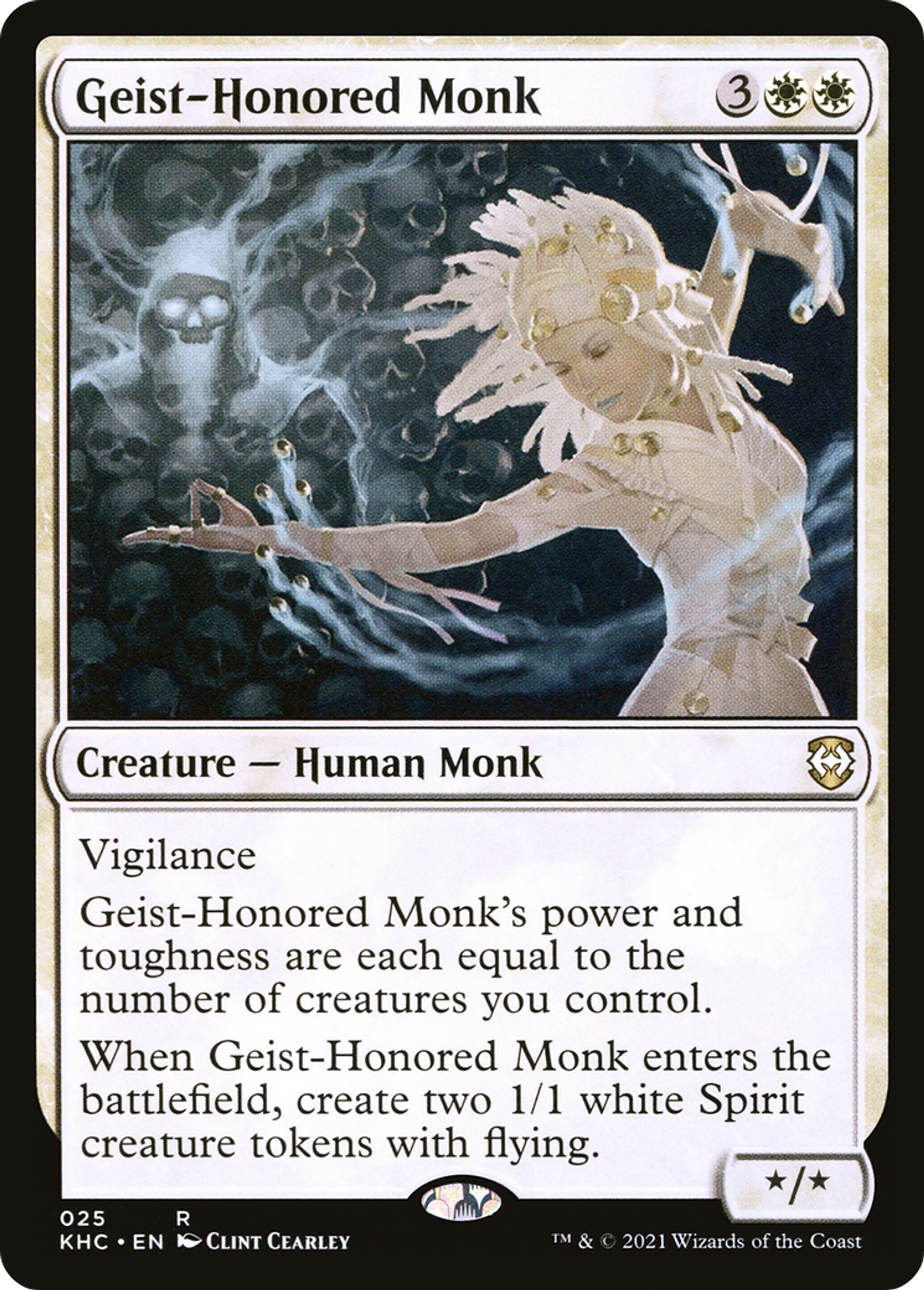 Geist-Honored Monk — Kaldheim Commander — Magic: The Gathering