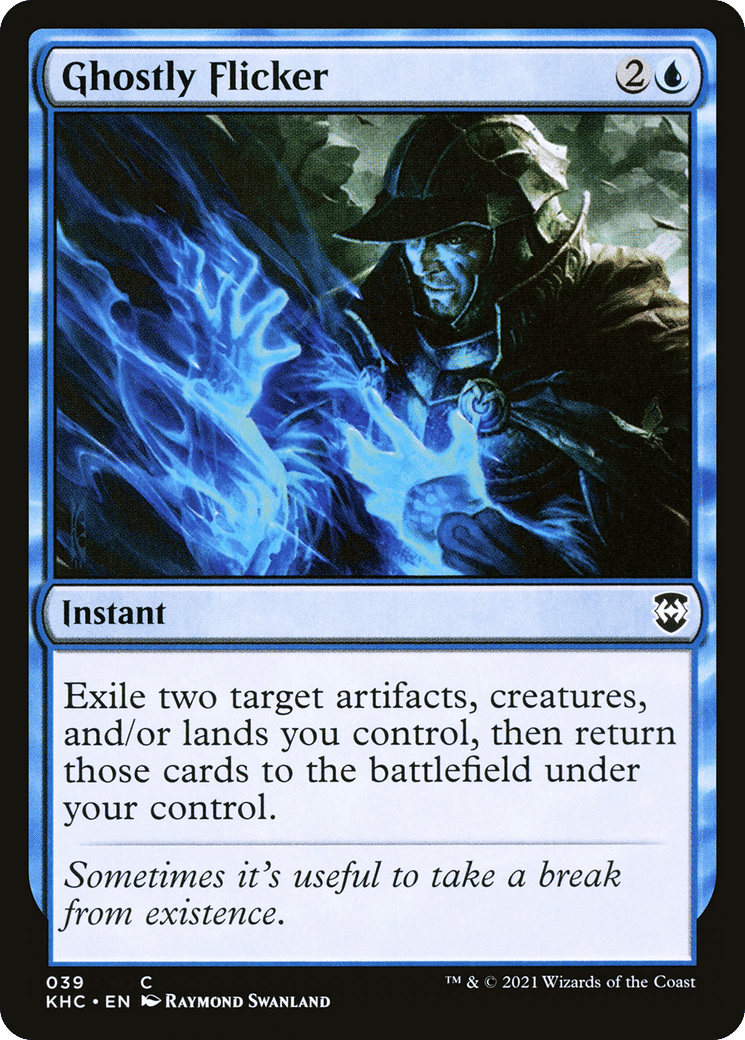 Ghostly Flicker — Kaldheim Commander — Magic: The Gathering