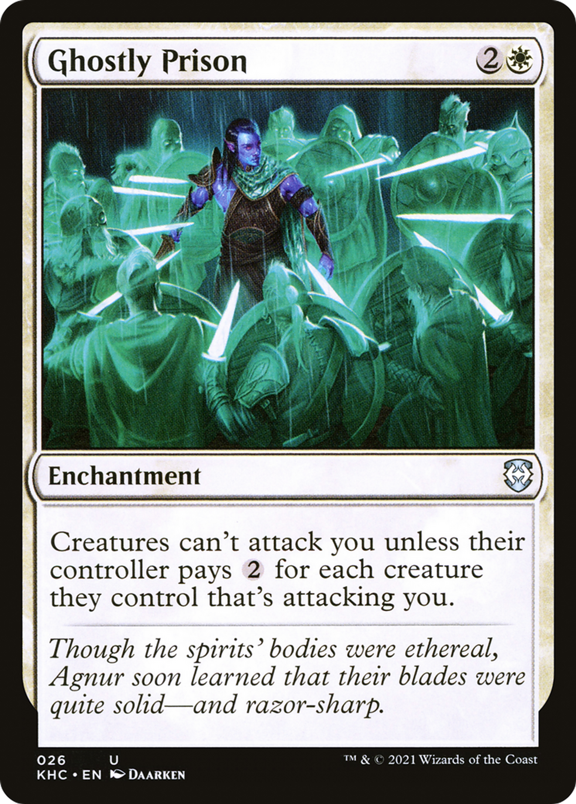 Ghostly Prison — Kaldheim Commander — Magic: The Gathering