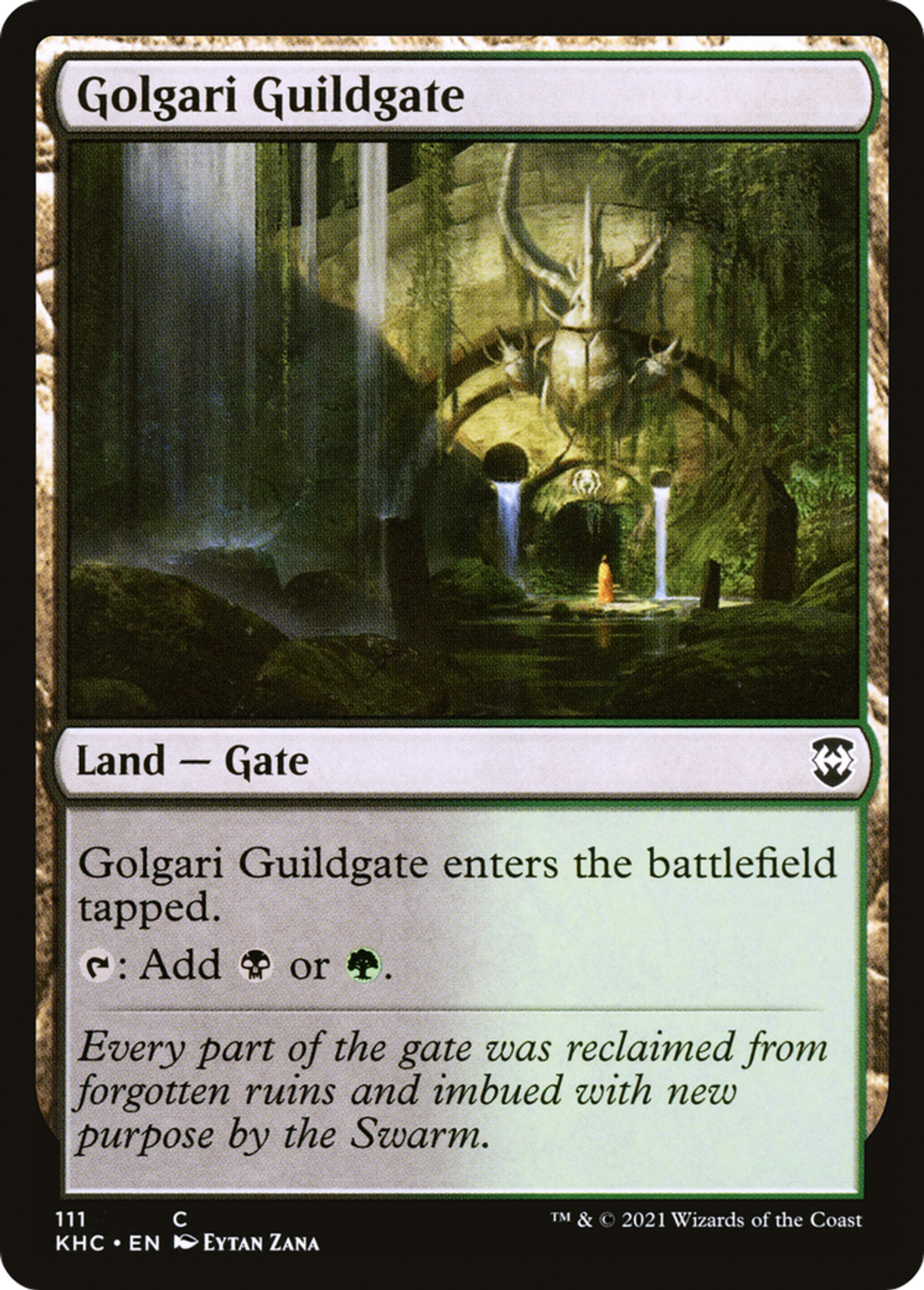 Golgari Guildgate — Kaldheim Commander — Magic: The Gathering