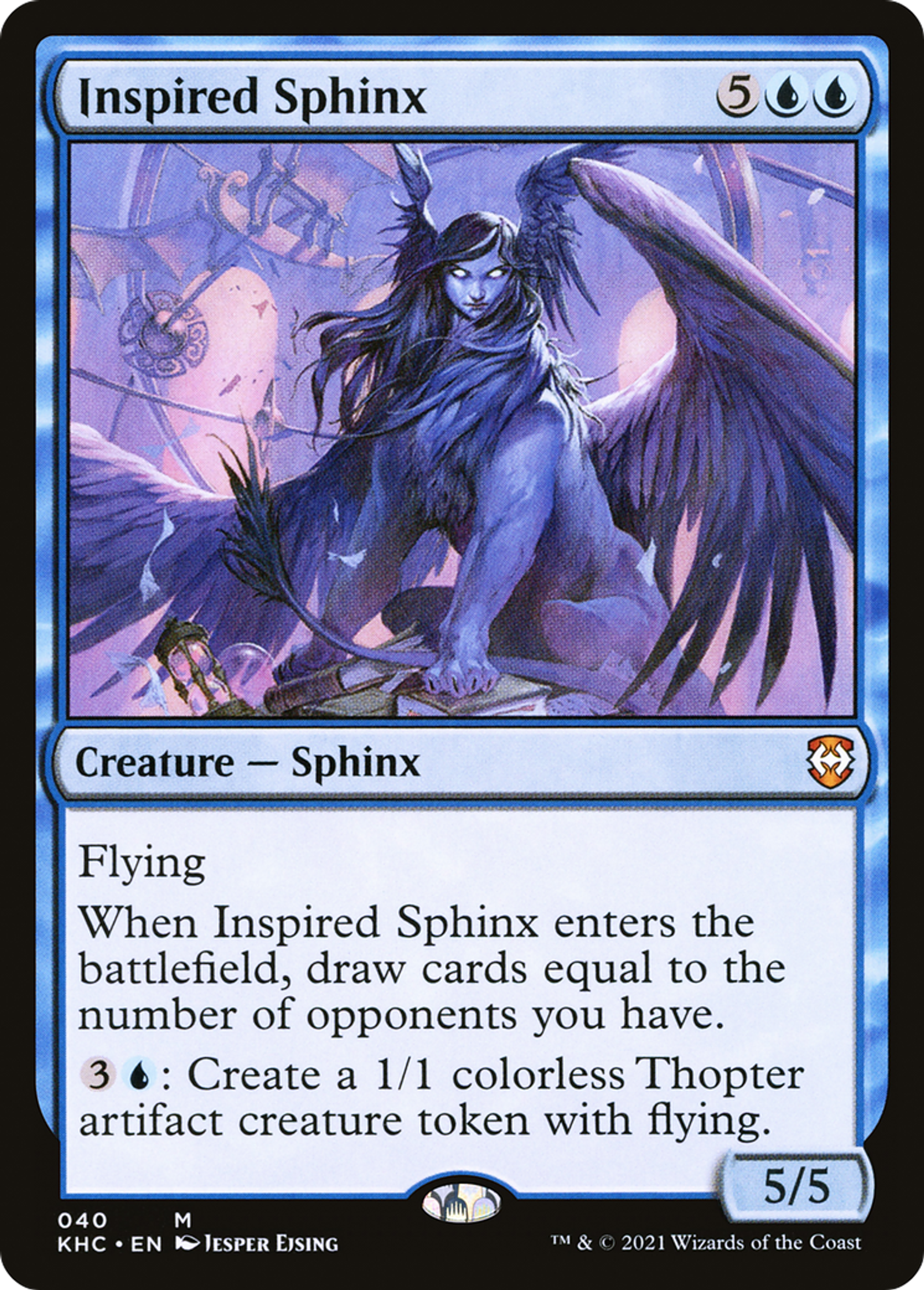 Inspired Sphinx — Kaldheim Commander — Magic: The Gathering