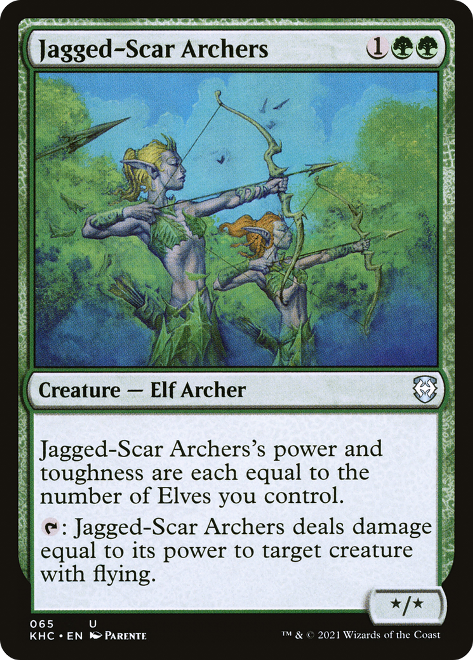 Jagged-Scar Archers — Kaldheim Commander — Magic: The Gathering
