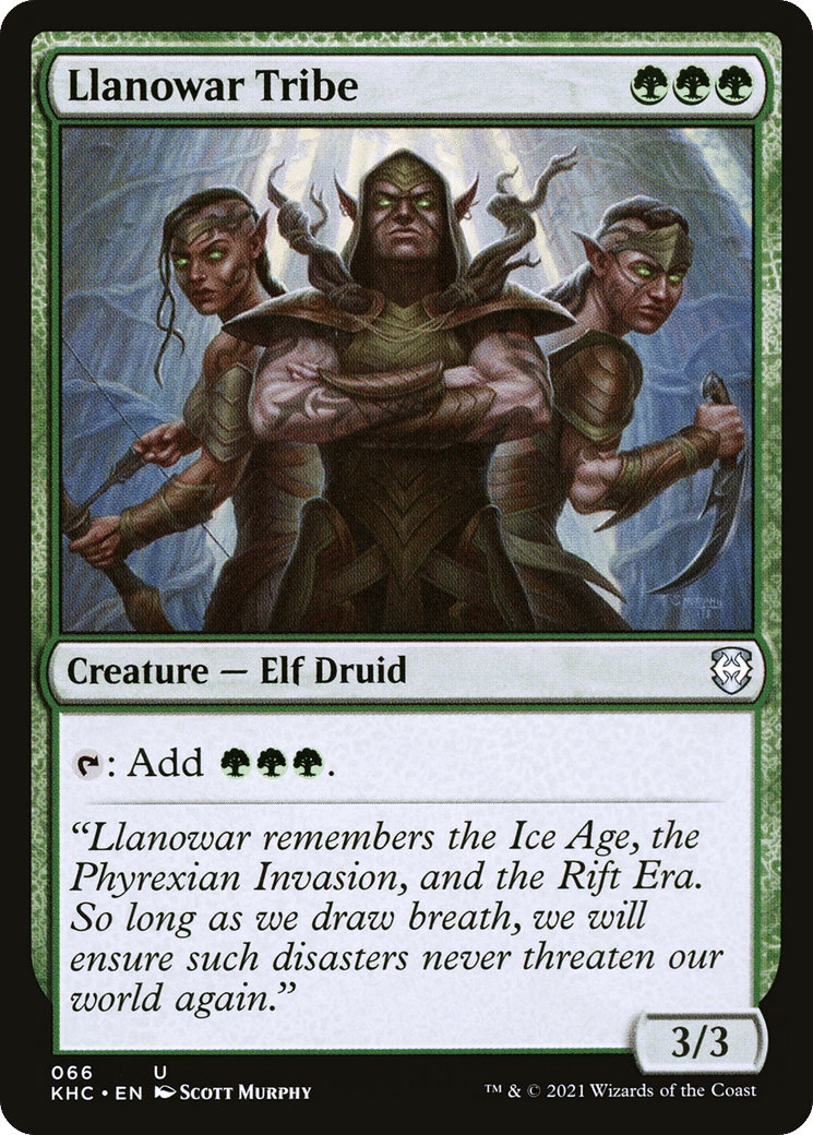 Llanowar Tribe — Kaldheim Commander — Magic: The Gathering