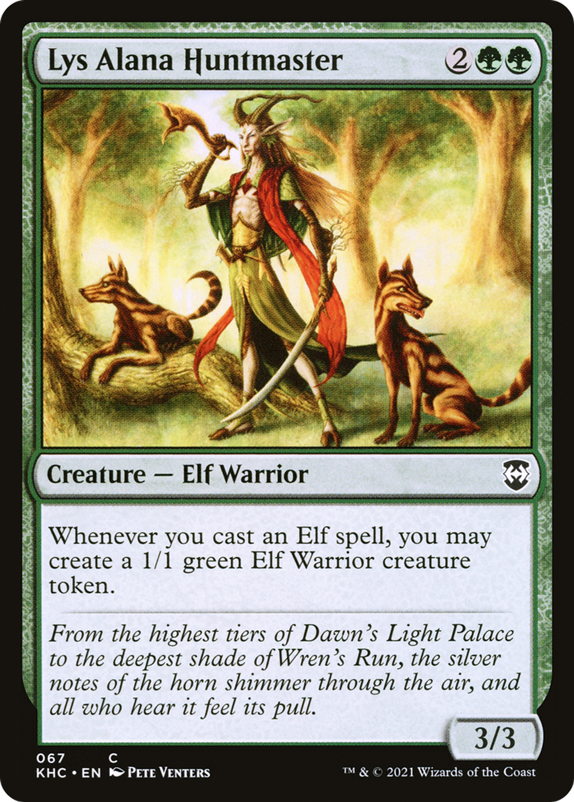 Lys Alana Huntmaster — Kaldheim Commander — Magic: The Gathering