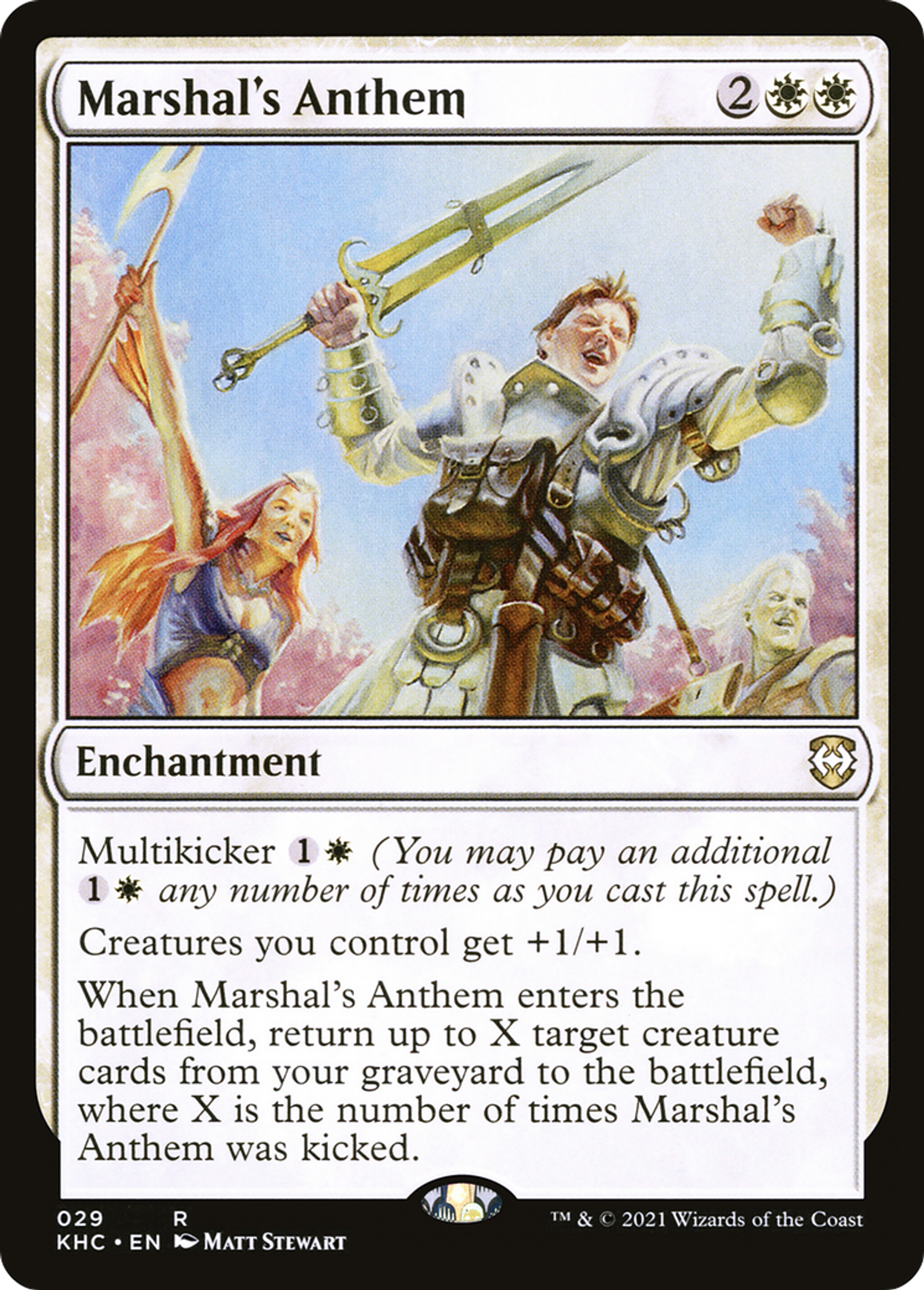Marshal's Anthem — Kaldheim Commander — Magic: The Gathering