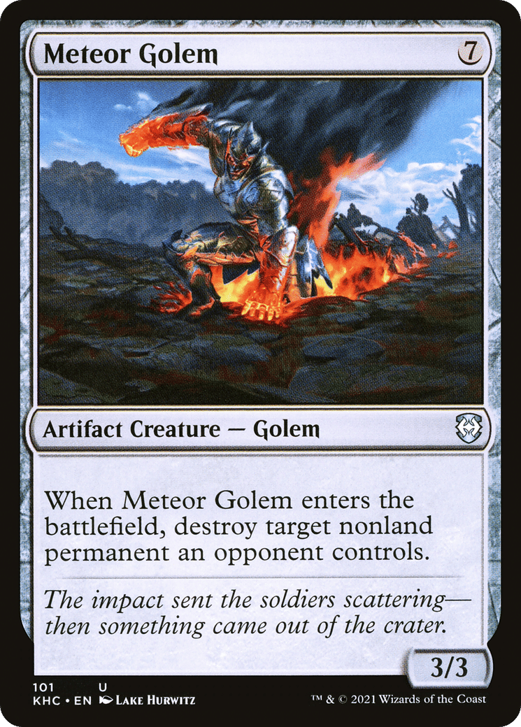 Meteor Golem — Kaldheim Commander — Magic: The Gathering