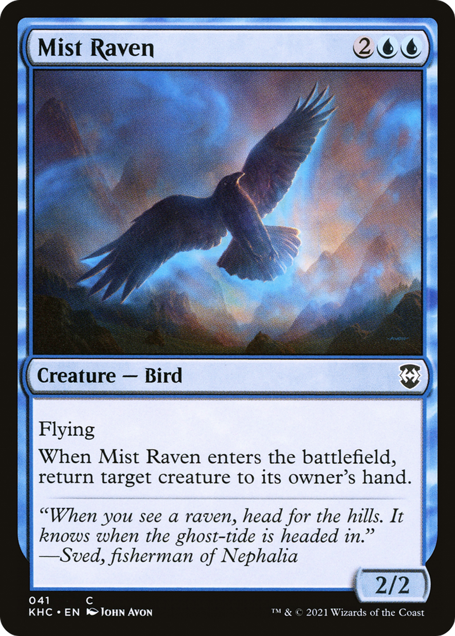 Mist Raven — Kaldheim Commander — Magic: The Gathering