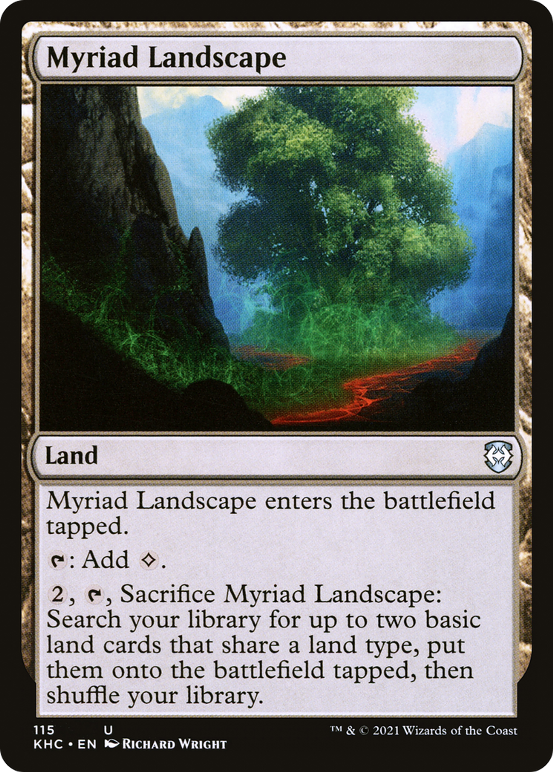 Myriad Landscape — Kaldheim Commander — Magic: The Gathering