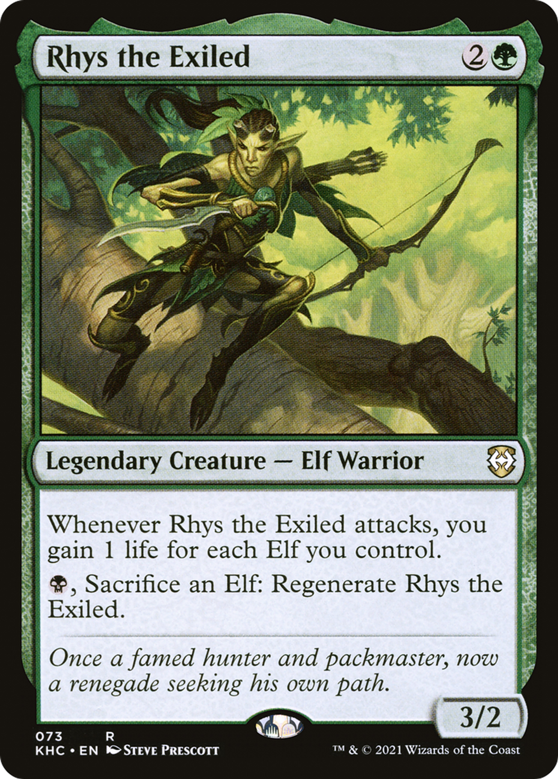 Rhys the Exiled — Kaldheim Commander — Magic: The Gathering