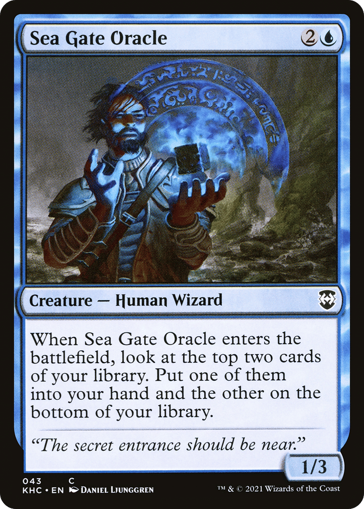 Sea Gate Oracle — Kaldheim Commander — Magic: The Gathering