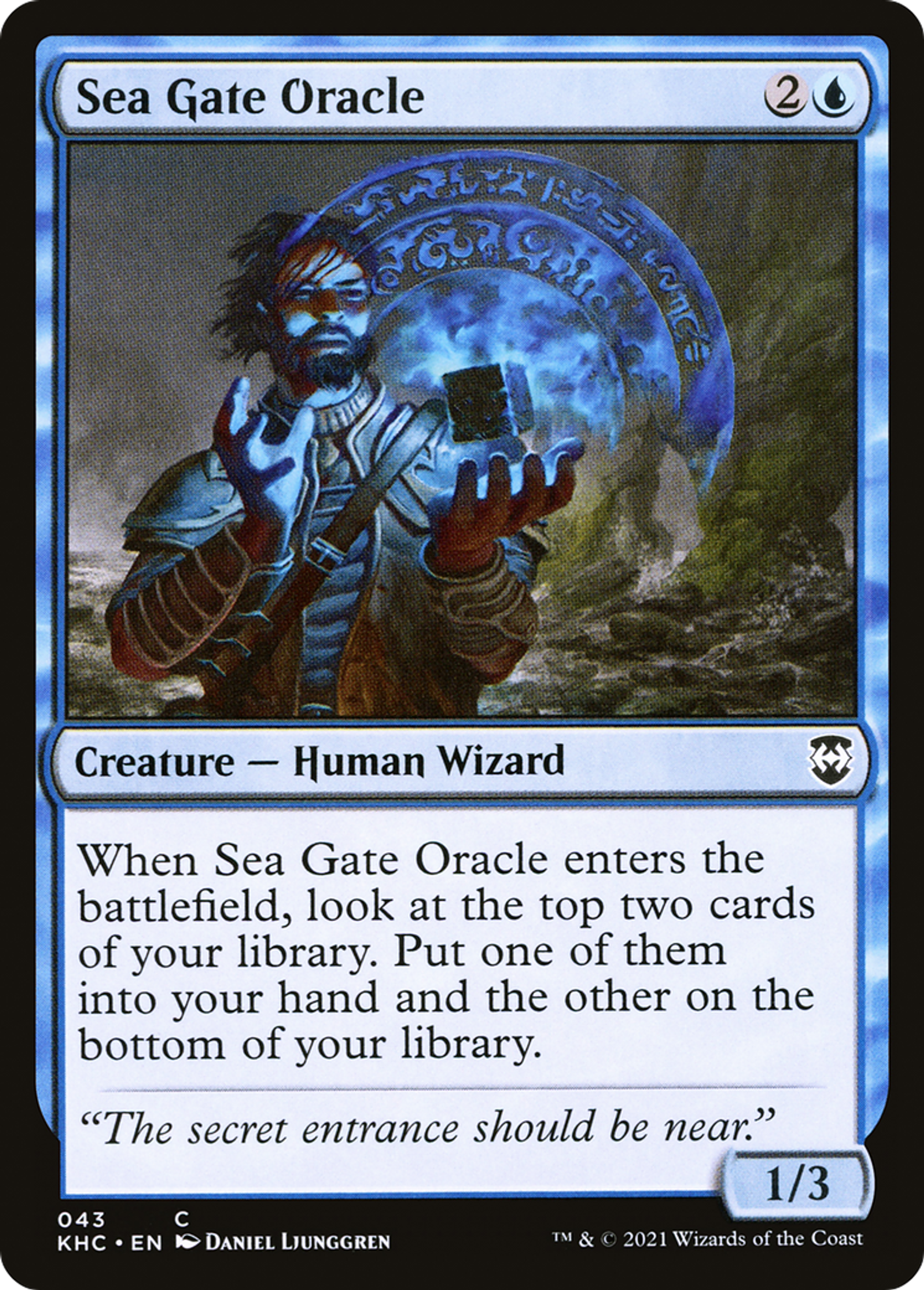 Sea Gate Oracle — Kaldheim Commander — Magic: The Gathering